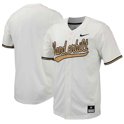 Nike Vanderbilt Commodores Replica Full-Button Baseball Jersey