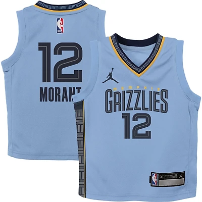 Preschool Jordan Brand Ja Morant Light Memphis Grizzlies 2022/23 Statement Edition Jersey