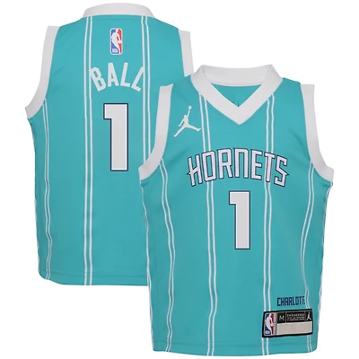 Preschool Jordan Brand LaMelo Ball Charlotte Hornets Swingman Player Jersey - Icon Edition