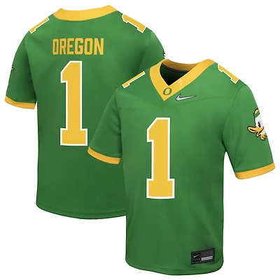 Preschool Nike 1 Oregon Ducks Vapor Fusion Alternate Jersey