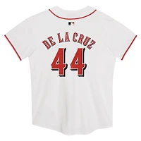 Preschool Nike Elly De La Cruz Cincinnati Reds Home Game Jersey