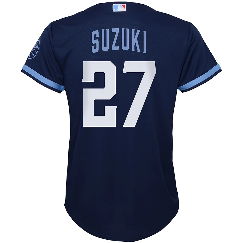 Preschool Nike Seiya Suzuki Chicago Cubs City Connect Script Replica Player Jersey