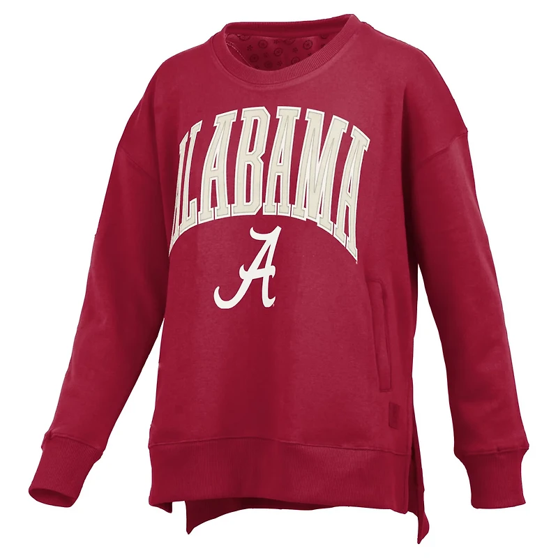 Pressbox Alabama Tide Pocketed Arch Pullover Sweatshirt