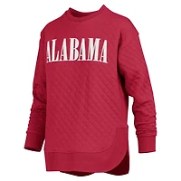 Pressbox Alabama Tide Quilted Long Sleeve Pullover Sweatshirt