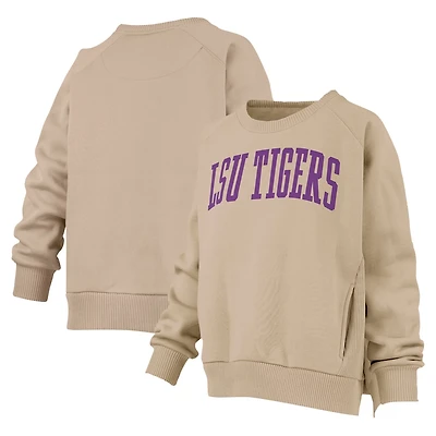 Pressbox LSU Tigers Pocketed Raglan Pullover Sweatshirt