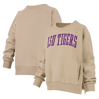 Pressbox LSU Tigers Pocketed Raglan Pullover Sweatshirt