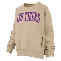 Pressbox LSU Tigers Pocketed Raglan Pullover Sweatshirt