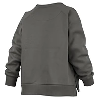 Pressbox Miami Hurricanes Pocketed Raglan Pullover Sweatshirt