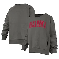 Pressbox Oklahoma Sooners Pocketed Raglan Pullover Sweatshirt