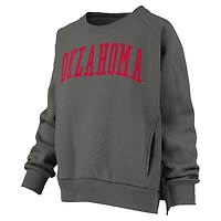 Pressbox Oklahoma Sooners Pocketed Raglan Pullover Sweatshirt