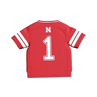 Toddler GameDay Greats 1 Nebraska Huskers Lightweight Collegiate Football Fashion Jersey