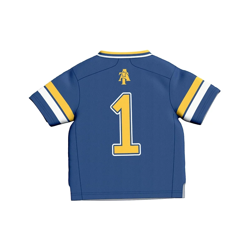 Toddler GameDay Greats 1 North Carolina AT Aggies Lightweight Collegiate Football Fashion Jersey
