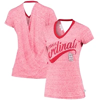 Touch St Louis Cardinals Hail Mary V-Neck Back Wrap T-Shirt