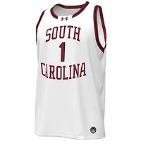 Under Armour 1 South Carolina Gamecocks Throwback Replica Basketball Jersey
