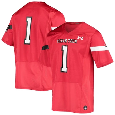 Under Armour 1 Texas Tech Red Raiders Logo Replica Football Jersey