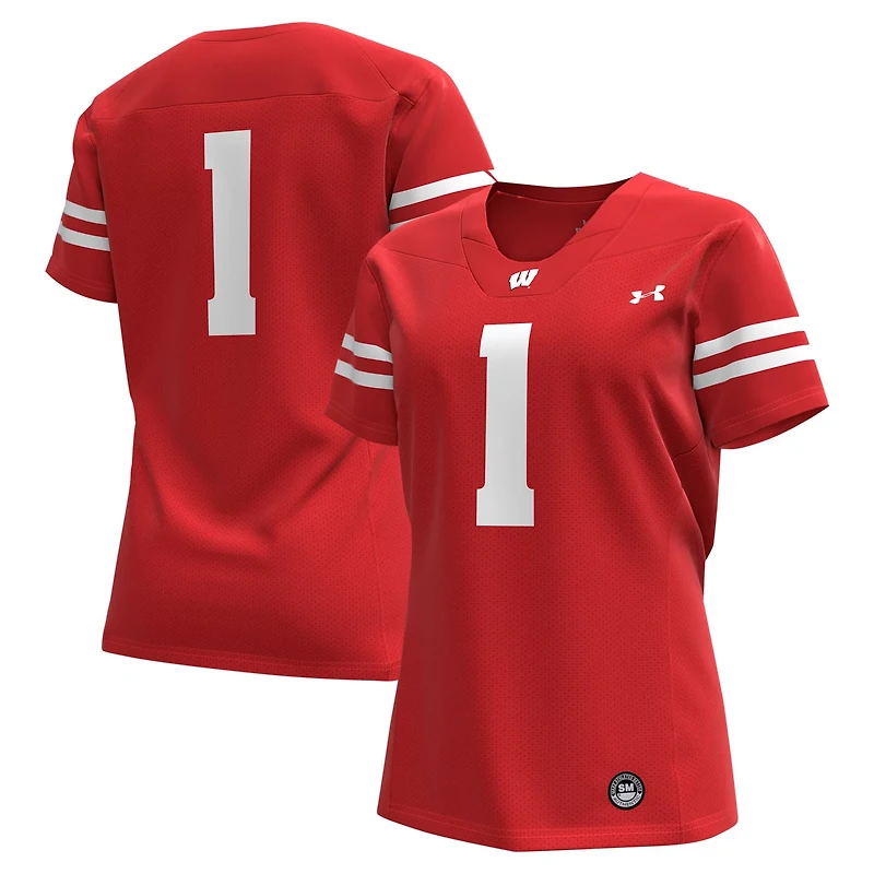 Under Armour 1 Wisconsin Badgers Replica Football Jersey