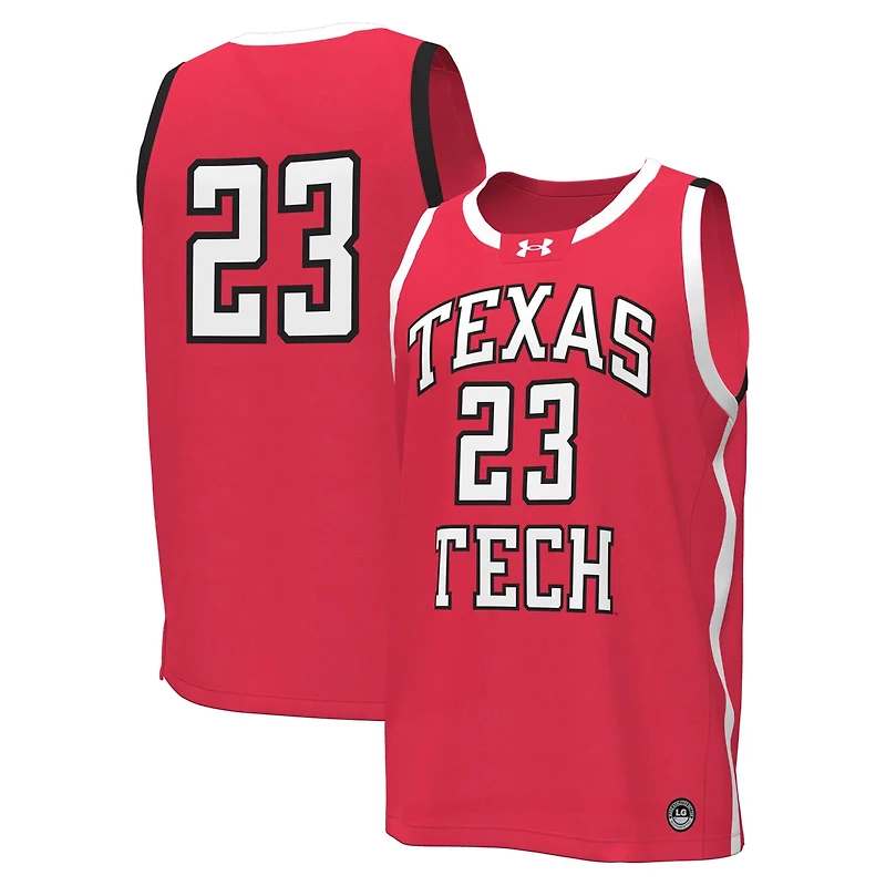 Under Armour 23 Texas Tech Raiders Replica Basketball Jersey
