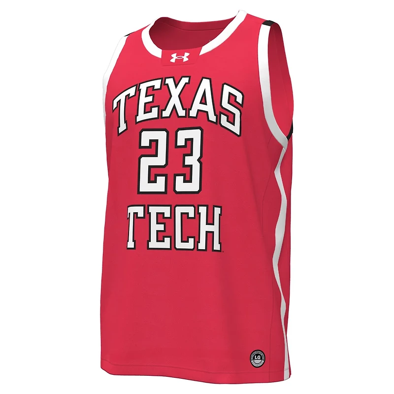 Under Armour 23 Texas Tech Raiders Replica Basketball Jersey