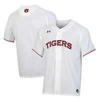 Under Armour Auburn Tigers Softball Button-Up V-Neck Jersey