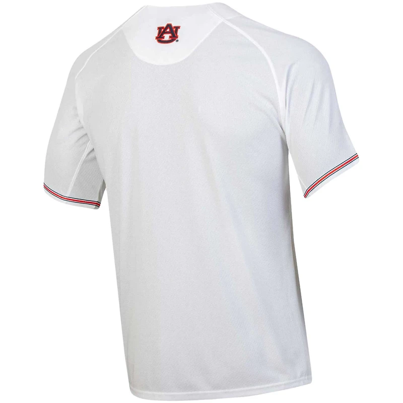 Under Armour Auburn Tigers Softball Button-Up V-Neck Jersey