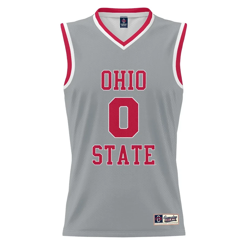 Unisex GameDay Greats 0 Ohio State Buckeyes Lightweight Basketball Fashion Jersey