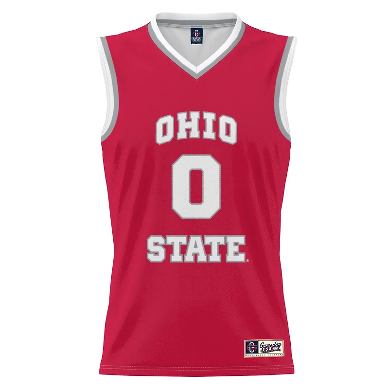 Unisex GameDay Greats 0 Ohio State Buckeyes Lightweight Women's Basketball Fashion Jersey