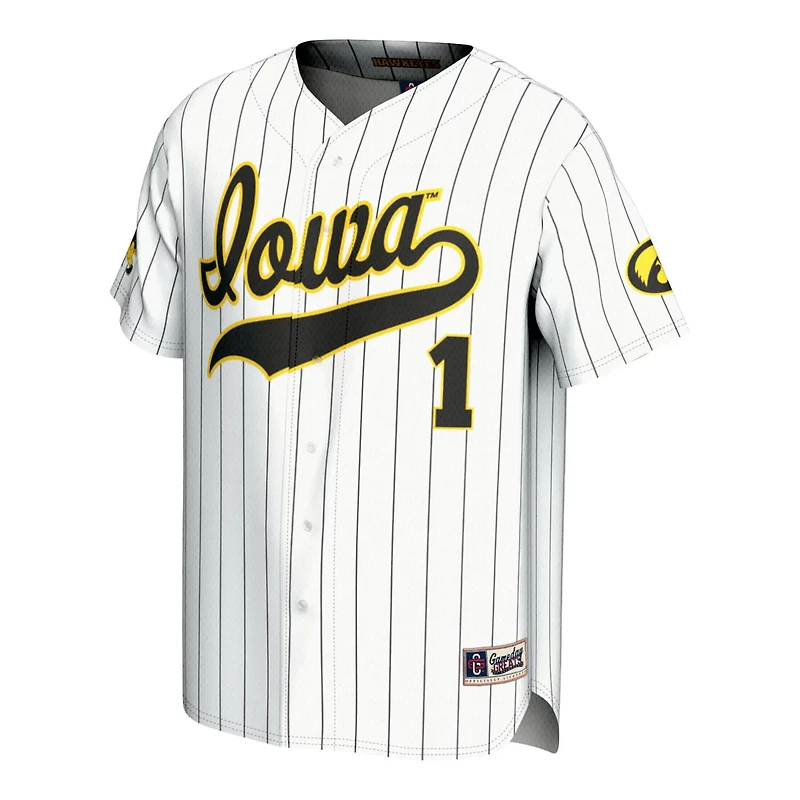 Unisex GameDay Greats 1 Iowa Hawkeyes Baseball Lightweight Fashion Jersey