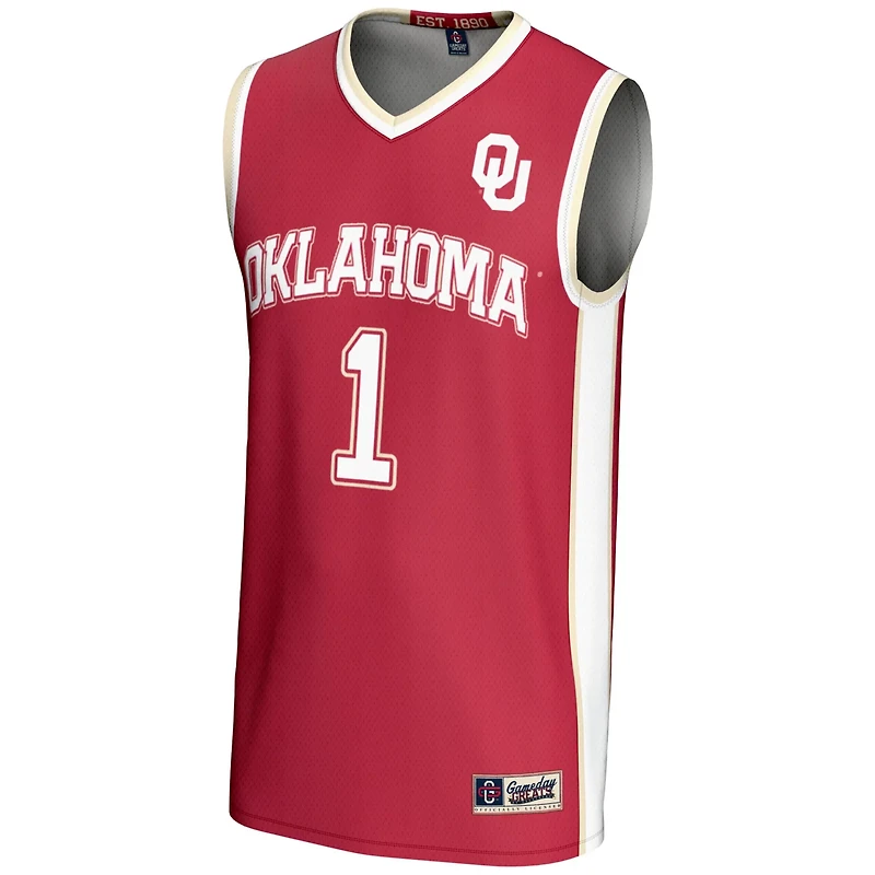 Unisex GameDay Greats 1 Oklahoma Sooners Lightweight Basketball Jersey