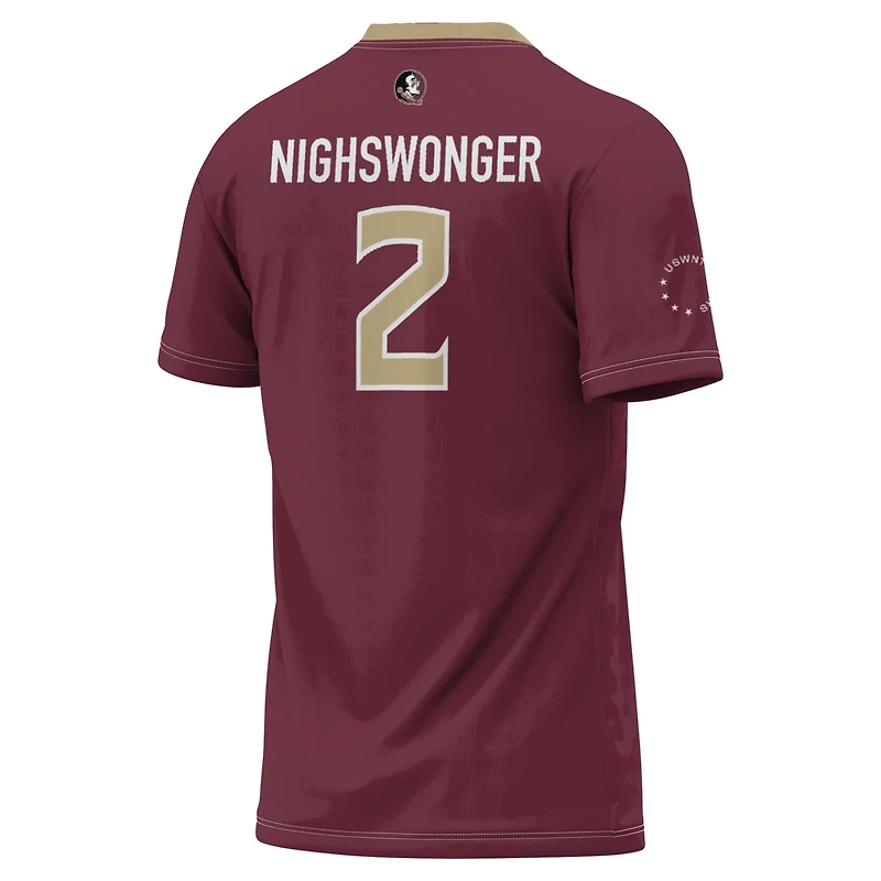 Unisex GameDay Greats Jenna Nighswonger Florida State Seminoles Women's Soccer Fashion Jersey