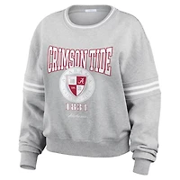 WEAR by Erin Andrews Alabama Crimson Tide Classic Stripe Pullover Sweater