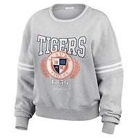 WEAR by Erin Andrews Auburn Tigers Classic Stripe Pullover Sweater