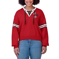 WEAR by Erin Andrews Georgia Bulldogs Lace-Up Pullover Sweater