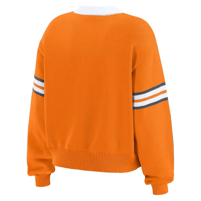 WEAR by Erin Andrews Tennessee Volunteers Lace-Up Pullover Sweater