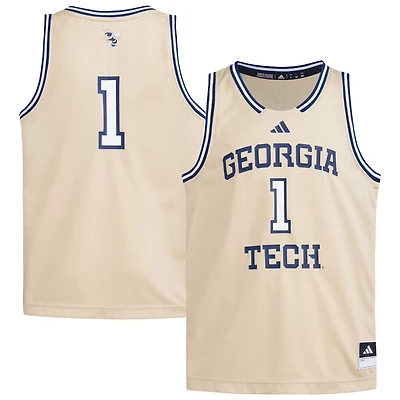 Youth adidas 1 Georgia Tech Yellow Jackets Swingman Jersey