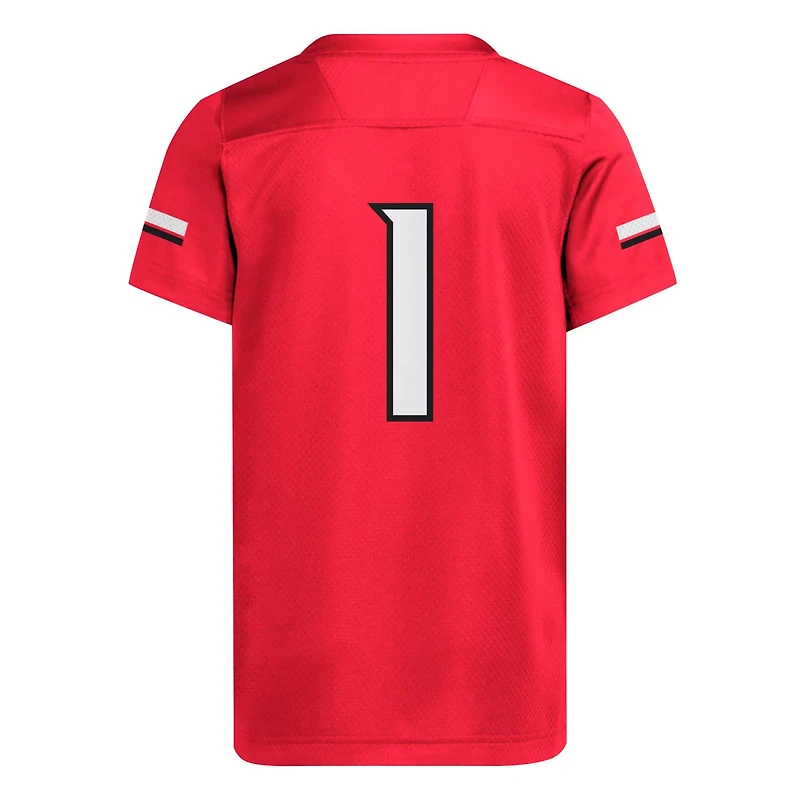 Youth adidas 1 Louisville Cardinals Replica Jersey
