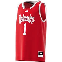 Youth adidas 1 Nebraska Huskers Swingman Jersey