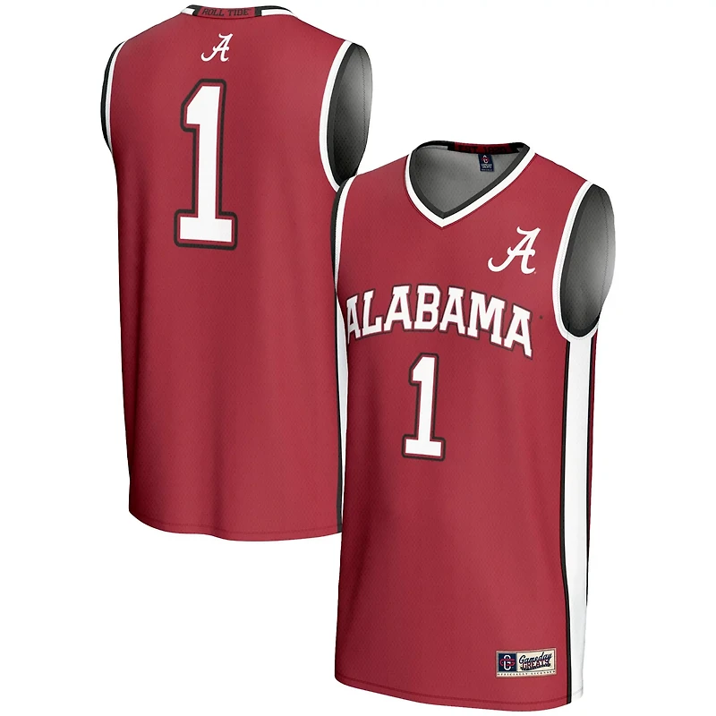 Youth GameDay Greats 1 Alabama Crimson Tide Lightweight Basketball Jersey