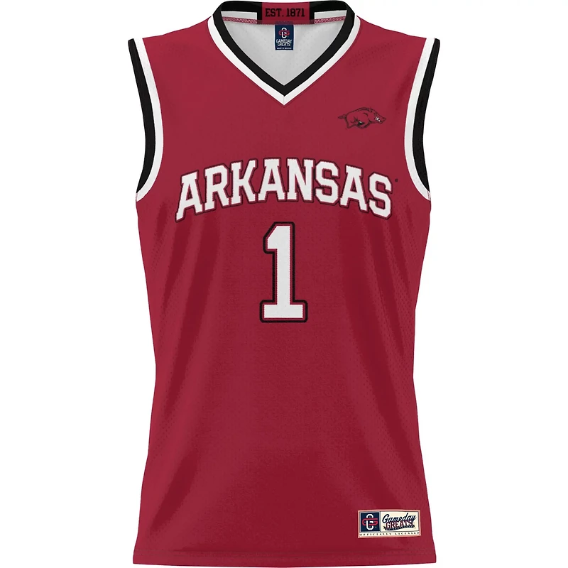 Youth GameDay Greats 1 Arkansas Razorbacks Lightweight Basketball Jersey