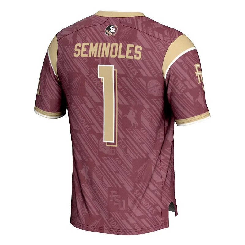 Youth GameDay Greats 1 Florida State Seminoles Highlight Print Football Fashion Jersey