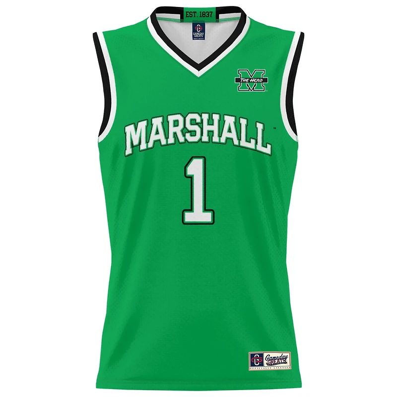 Youth GameDay Greats 1 Kelly Marshall Thundering Herd Lightweight Basketball Fashion Jersey