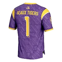 Youth GameDay Greats 1 LSU Tigers Highlight Print Football Fashion Jersey