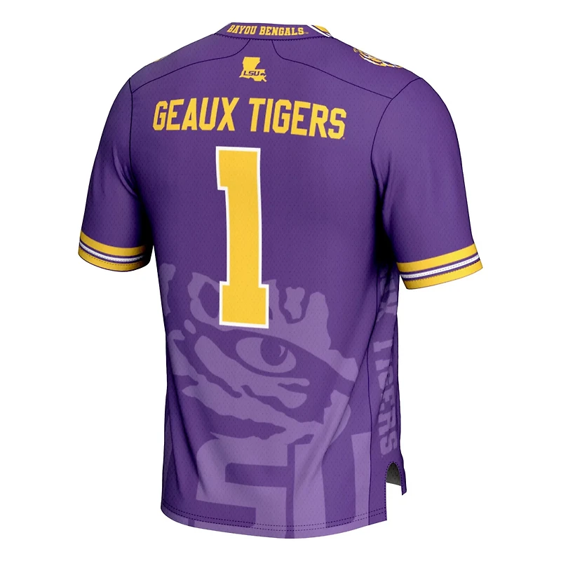 Youth GameDay Greats 1 LSU Tigers Icon Print Football Fashion Jersey