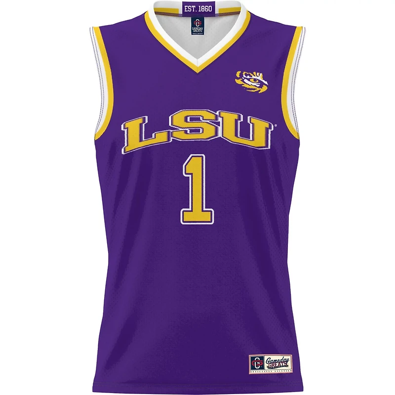 Youth GameDay Greats 1 LSU Tigers Lightweight Basketball Jersey