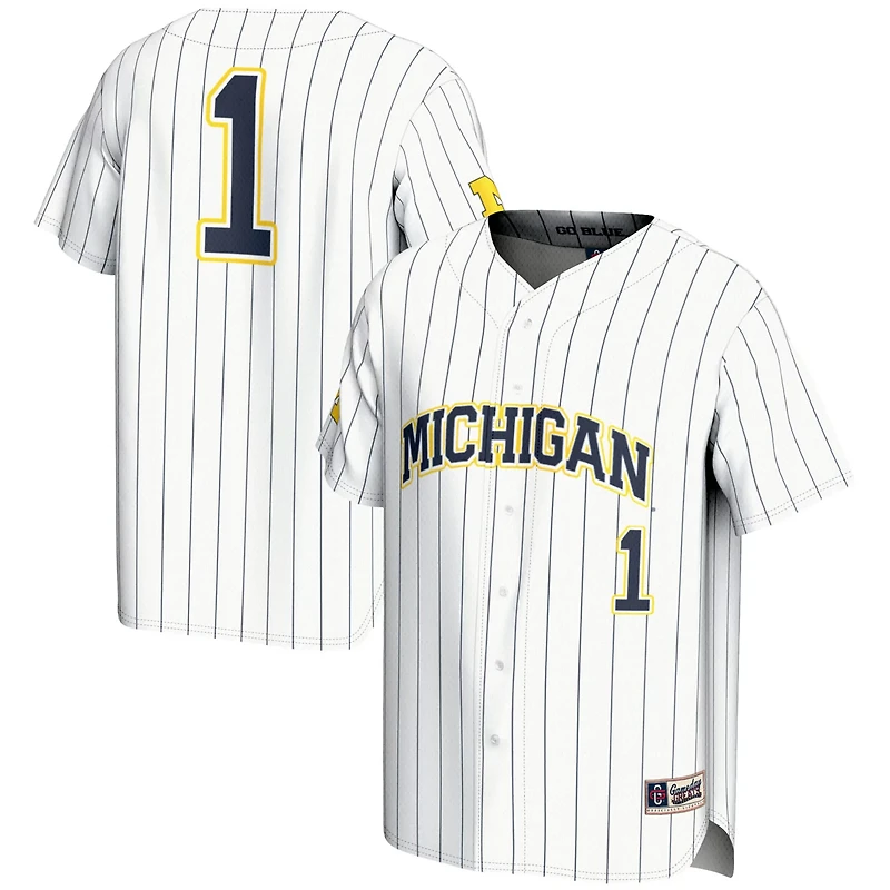 Youth GameDay Greats 1 Michigan Wolverines Lightweight Baseball Fashion Jersey