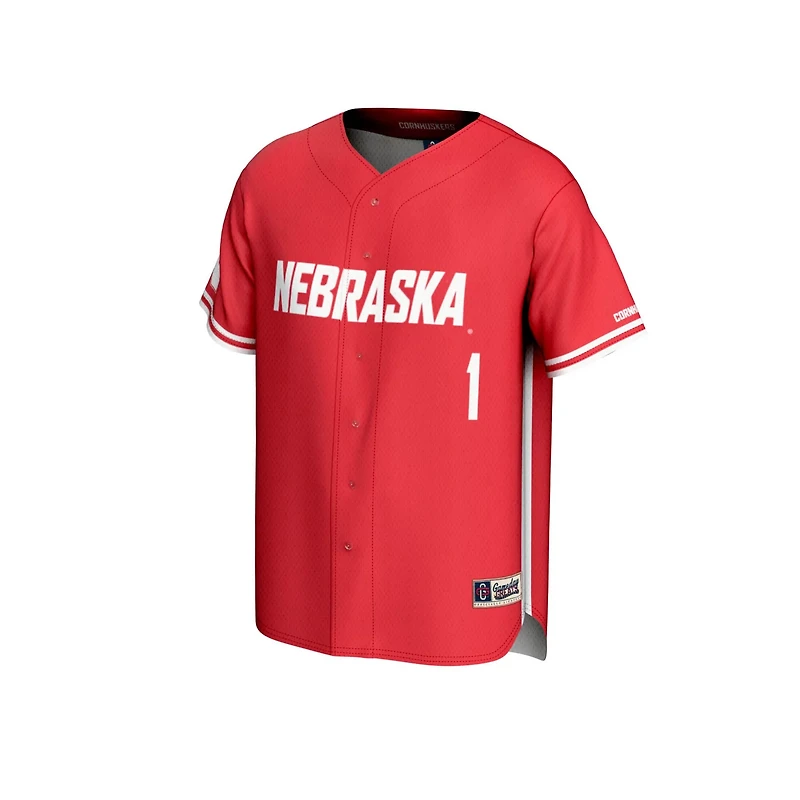 Youth GameDay Greats 1 Nebraska Huskers Lightweight Baseball Jersey