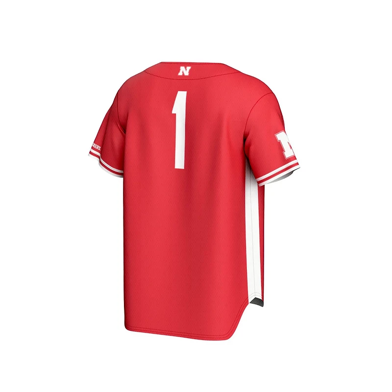 Youth GameDay Greats 1 Nebraska Huskers Lightweight Baseball Jersey