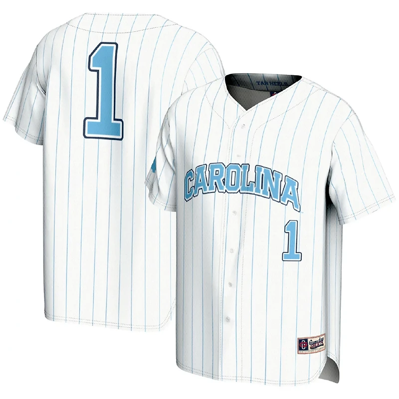 Youth GameDay Greats 1 North Carolina Tar Heels Lightweight Baseball Fashion Jersey