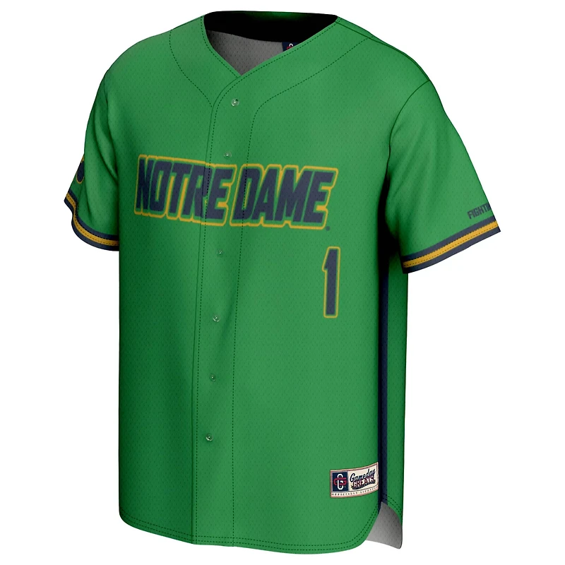 Youth GameDay Greats 1 Notre Dame Fighting Irish Lightweight Baseball Jersey