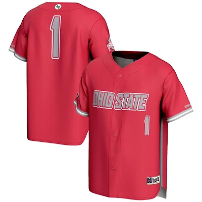 Youth GameDay Greats 1 Ohio State Buckeyes Lightweight Baseball Jersey