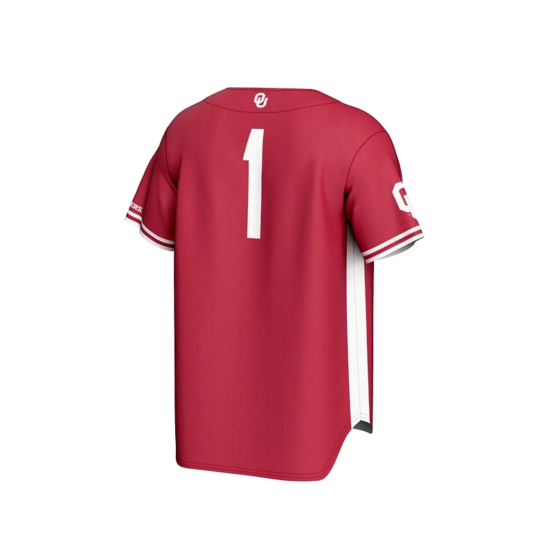 Youth GameDay Greats 1 Oklahoma Sooners Lightweight Baseball Jersey